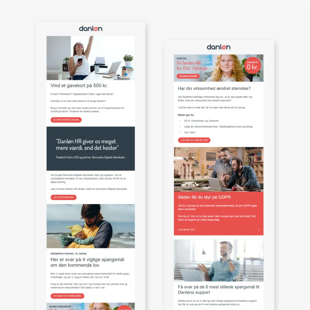 Danløn Emails